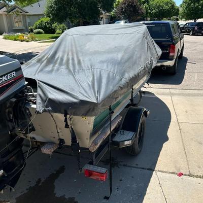 2000 Tracker Pro-deep V16 Fishing Boat w/Trailstar Trailer