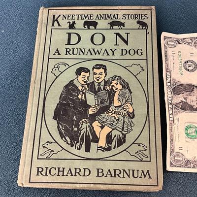 VINTAGE CHILDRENS BOOK 1915 â€œDON- A RUNAWAY DOGâ€