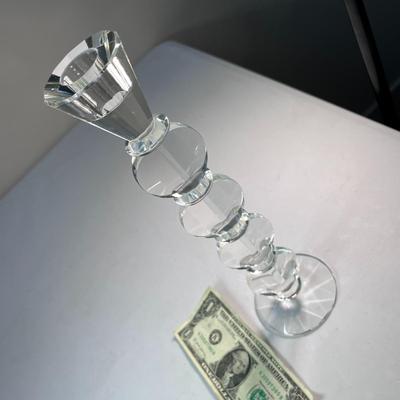 FABULOUS SHANNON CRYSTAL CANDLESTICK UNIQUE DESIGN!