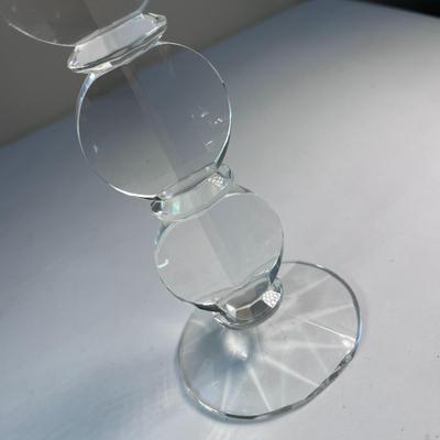 FABULOUS SHANNON CRYSTAL CANDLESTICK UNIQUE DESIGN!