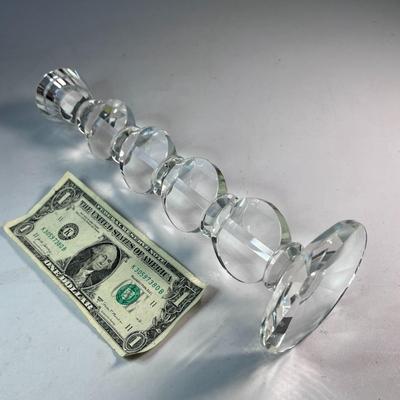 FABULOUS SHANNON CRYSTAL CANDLESTICK UNIQUE DESIGN!