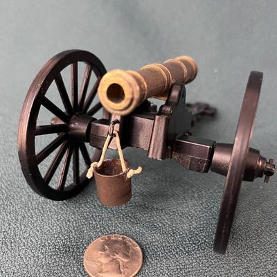 MODEL CANNON BRASS & BLACK METAL MADE IN ITALY