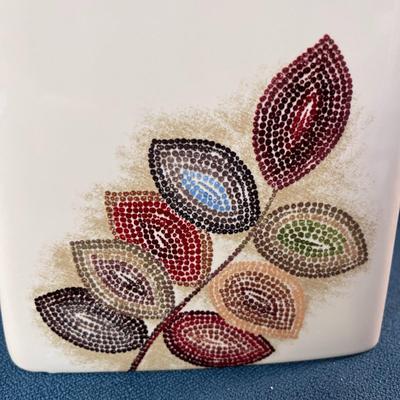 TISSUE BOX COVER â€œMOSAIC LEAVESâ€ PATTERN 