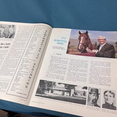 1963 LDS DESERET NEWS TRIBUTE TO DAVID O. MCKAY BIRTHDAY