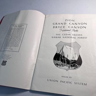 UNION PACIFIC 1931 BOOKLET ZIONâ€™S, BRYCE, GRAND CANYON PARKS