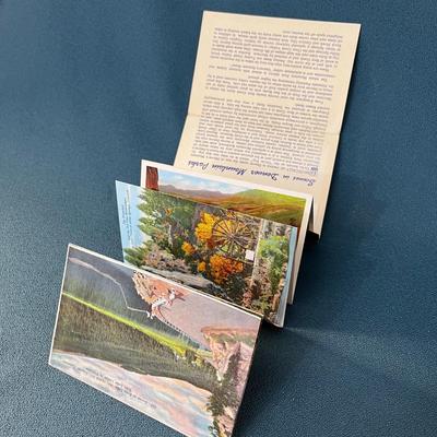 VINTAGE FOLD-OUT POSTCARD DENVER, MOUNTAIN PARKS 14 VIEWS