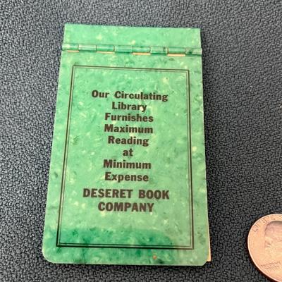 EARLY DESERET BOOK CIRCULATING LIBRARY HINGED NOTEBOOK