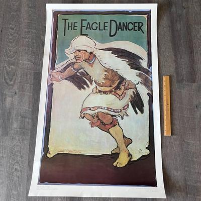 EAGLE DANCER LARGE PRINT LA FONDA HOTEL SANTA FE N.M. POSTER