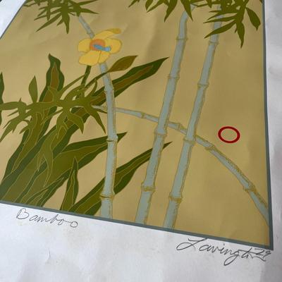 SIGNED NUMBERED PRINT â€œBAMBOOâ€ #25/70  1979