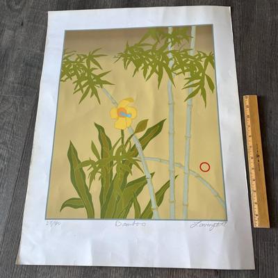 SIGNED NUMBERED PRINT â€œBAMBOOâ€ #25/70  1979