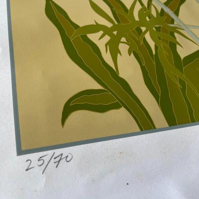 SIGNED NUMBERED PRINT â€œBAMBOOâ€ #25/70  1979