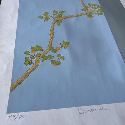 ARTIST SIGNED, NUMBERED PRINT â€œBRANCHâ€ #47/70  