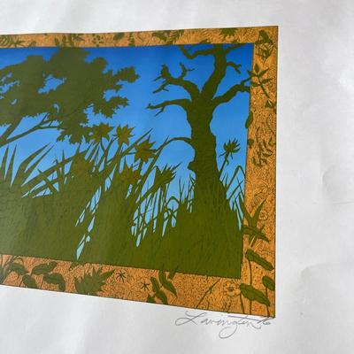 â€œJUNGLE IIâ€ ARTIST SIGNED AND NUMBERED PRINT  #3/50 1976