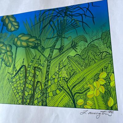 ARTIST SIGNED AND NUMBERED PRINT #5/50 DATED 1976