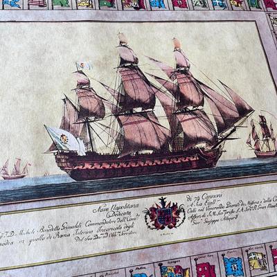 OLD SAILING SHIP MARITIME PRINT 