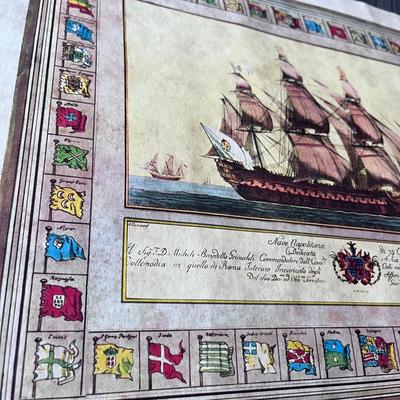 OLD SAILING SHIP MARITIME PRINT 