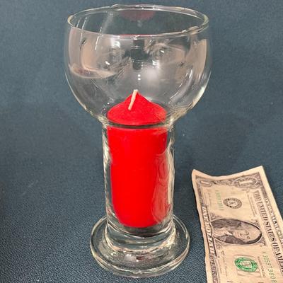 CRYSTAL FLOATING CANDLE HOLDER GERMANY NEW IN BOX