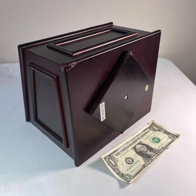 HANDSOME MAHOGANY FINISH DESK ORGANIZER LAZY SUSAN BASE