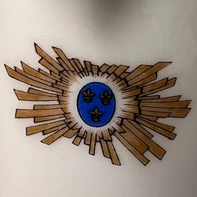 SWEET SUNBURST CREAMER HAVILAND LIMOGES FRANCE