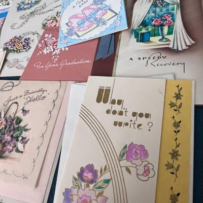 SELECTION OF VINTAGE ALL OCCASION CARDS ALL UNUSED
