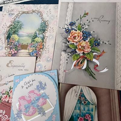 SELECTION OF VINTAGE ALL OCCASION CARDS ALL UNUSED