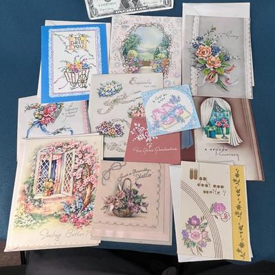 SELECTION OF VINTAGE ALL OCCASION CARDS ALL UNUSED
