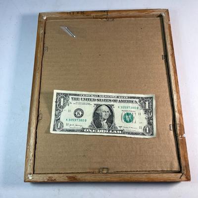 AMERICAN INDIAN BRAVE FRAMED PRINT c. GREAT NORTHERN RAILROAD