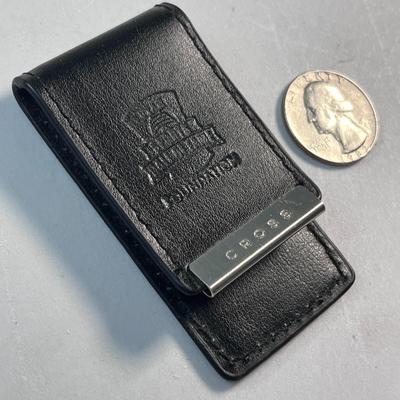 CROSS BRAND LEATHER MONEY CLIP UTAH SPORTS HALL OF FAME