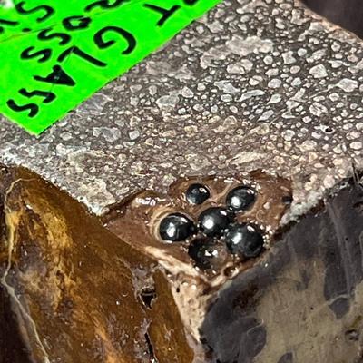 THICK STUDIO GLASS CROSS CRUDE BY DESIGN ARTIST SIGNED 