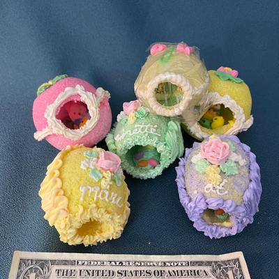 VINTAGE PEEK-A BOO EASTER EGGS 6 COUNT