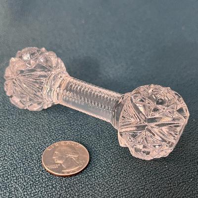 FACETED CRYSTAL ANTIQUE KNIFE REST