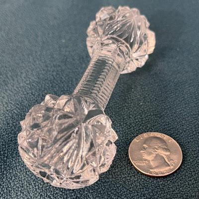 FACETED CRYSTAL ANTIQUE KNIFE REST