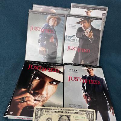 DVD SET â€œJUSTIFIEDâ€ COMPLETE 1ST AND 2ND SEASONS