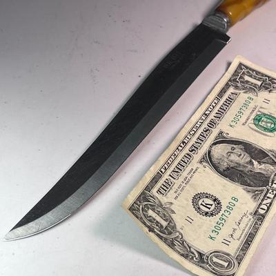 VINTAGE SLICING KNIFE â€œREAL KEENâ€ 8â€ BLADE