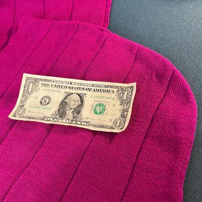 MAGENTA KNIT HOODED WINTER SCARF