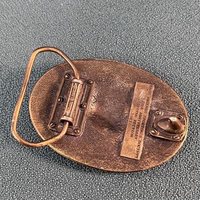 BASS ANGLERS SPORTSMAN SOCIETY 20th ANNIVERSARY BRASS BELT BUCKLE