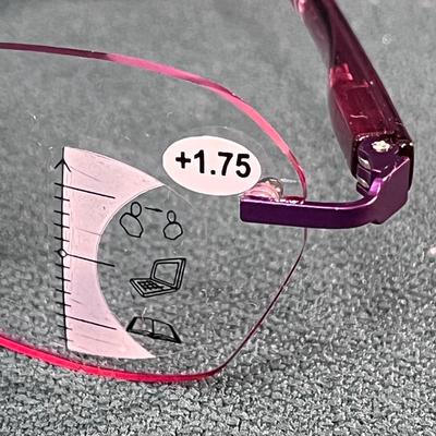 PINK AND PURPLE READER GLASSES +1.75 STRENGTH
