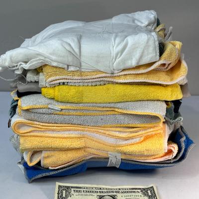 RAG BUNDLE MOSTLY TERRY CLOTH AND MICROFIBER