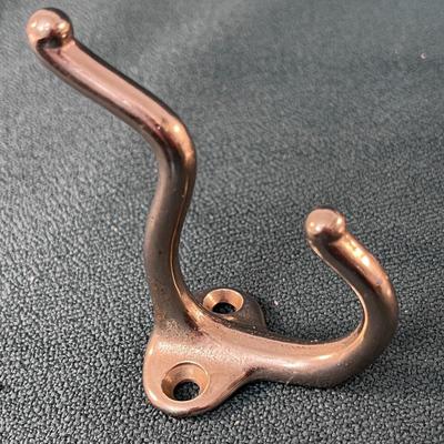 SET OF 5 MATCHING METAL STURDY COAT HOOKS VINTAGE