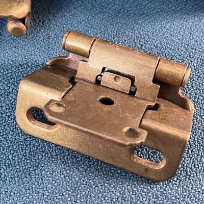 30 CT. BRASS COLORED CUPBOARD HINGES 