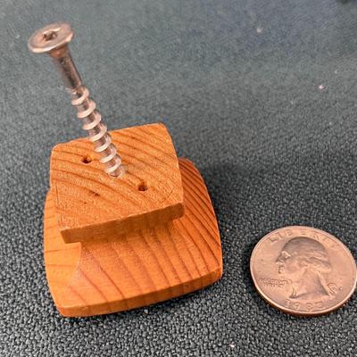 SET OF 7 MATCHING WOOD KNOBS