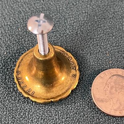 8 MATCHING SOLID BRASS â€œFLOWERâ€ DRAWER KNOBS