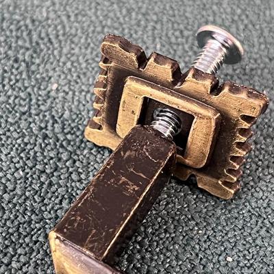 13 NEW FROM PACKAGING MATCHING AGED METAL LOOK CUPBOARD DRAWER HANDLES