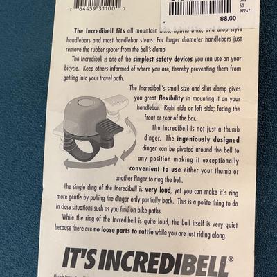 NEW IN PACKAGE â€œINCREDIBELLâ€ BYCYCLE BELL