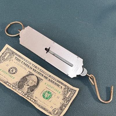 ANTIQUE KITCHEN OR HOUSEHOLD HANGING SCALE