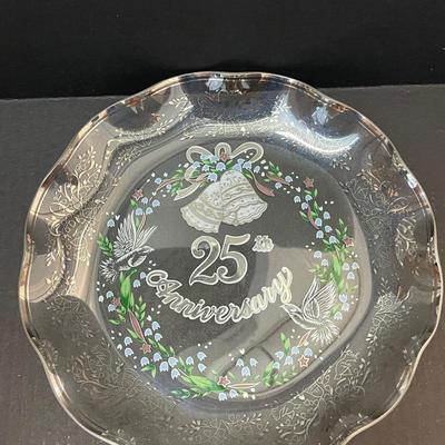 Vintage 25th Anniversary Plate