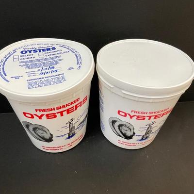 Two Vintage Oyster Buckets