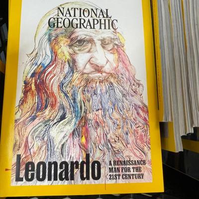 Large Crate of Vintage National Geographic Magazines