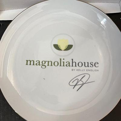 New Signed Magnolia House Dinner Plate