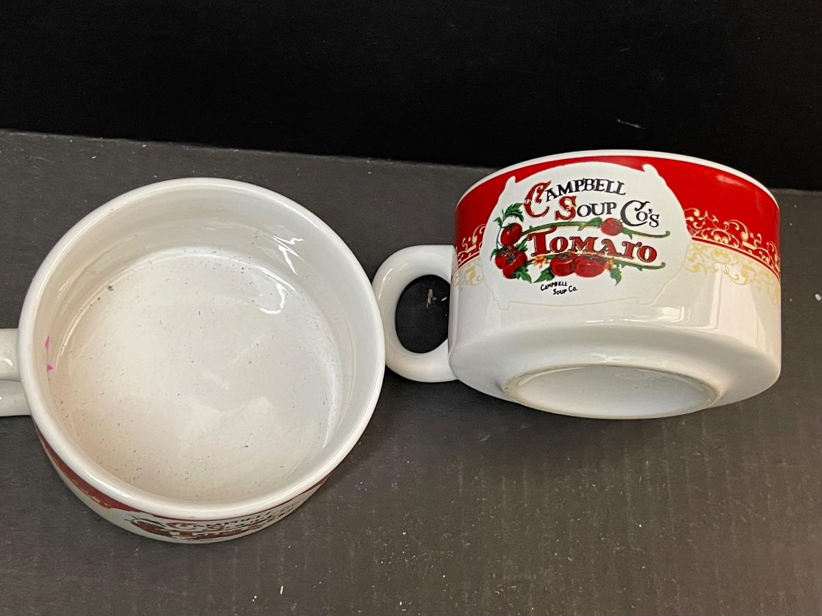 Two Vintage Campbell Soup Mugs